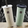 thumbnail image 6 of 450ml Creative Dual Cover Leakproof Student Water Bottle Drinking Cup with Straw, 6 of 8