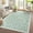 Floral-green, variant on 9x12 Washable Floral Area Rug, Non-Slip, Scalloped, Neutral, Stain-Resistant for Living Room, Bedroom, Dining Room, Green