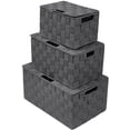 thumbnail image 1 of Ensemble de Bacs et Cubes Empilables avec Poignées Intégrées (Gris), 1 of 7