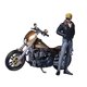 thumbnail image 4 of Figura de niño de pie, modelo de motocicleta, tren, parque, calle, figuras de personas, modelo de personas pequeñas de resina para diseño de escena en, 4 of 8