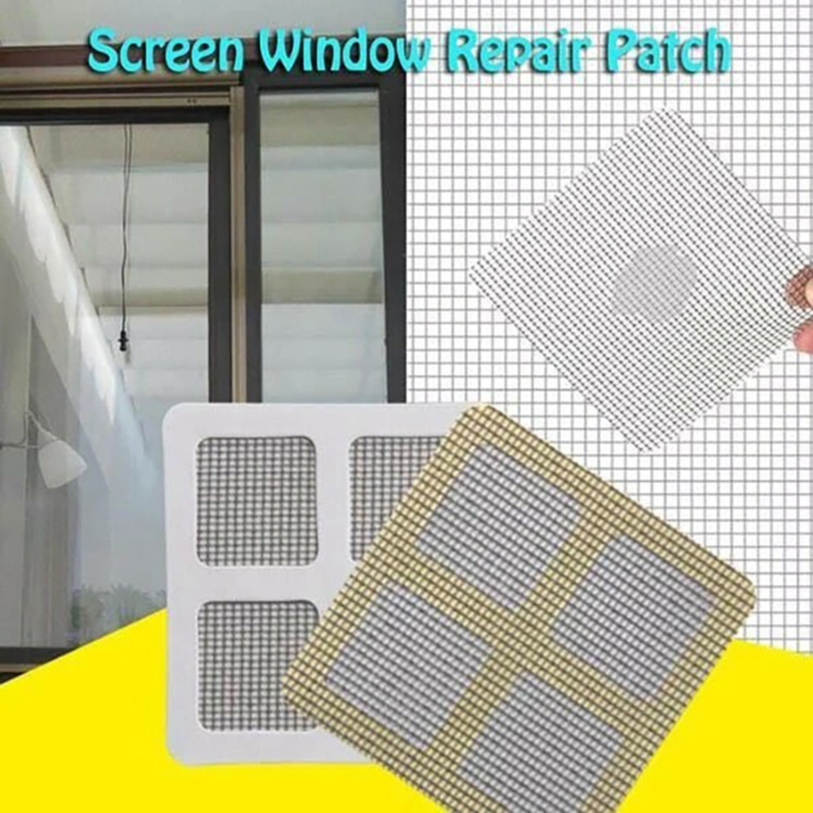 30pcs New Home Window Repair Black Patches Fill Hole Network Fix Your Net Window 