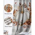 thumbnail image 6 of Orange Pumpkin Blackout Curtains for Bedroom - 84 Inch Long Light Blocking 2 Panels Set, Thanksgiving Fall Leaves Botanical Plaid Thermal Insulated Living Room Drapes Grommet Window Curtains 52"x84", 6 of 8