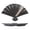 D, variant on Fan-shaped Sushi Plate 13-inch Ceramic Sashimi Tray Pure White Japanese Style Dessert Serving Dish for Home Dining and Barbecue,E