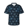 thumbnail image 2 of Goofa Dandelions Hawaiian Shirt for Men, Unisex Summer Beach Casual Short Sleeve Button Down Shirts,Aloha Tropical Floral print shirt-Large, 2 of 9