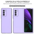 thumbnail image 3 of ELEHOLD Matte Case for Samsung Galaxy Z Fold 2,Solid Color Anti-Scratch Ultra Slim Lightweight Case Shockproof Protective Cover for Samsung Z Fold 2,Purple, 3 of 7