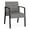 Castillo Metal, variant on Waterfall Reception Waiting Room Healthcare Guest Chair / Black Steel / Black