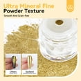 thumbnail image 6 of Saviland Gold Chrome Nail Powder - 1g Metallic Mirror Effect Chrome Powder for Gel Nails, Manicure Nail Art Pigments Gold Chrome Powder Nail Decoration Glitter Dust for Nail Art Gel Polish, 6 of 8