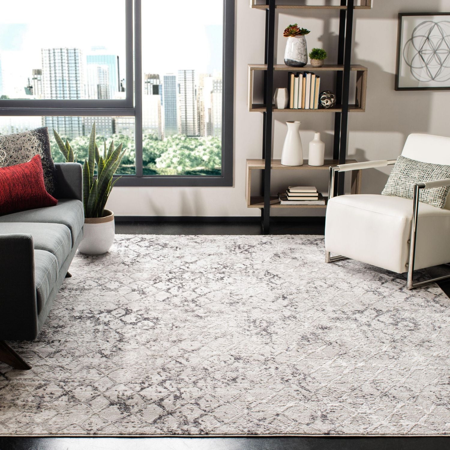SAFAVIEH Amelia Roslyn Abstract Distressed Area Rug