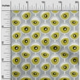 thumbnail image 1 of oneOone Cotton Flex Lime Green Fabric Stripe & Circle Geometric Sewing Material Print Fabric By The Yard 40 Inch Wide, 1 of 4