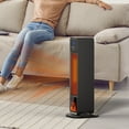 thumbnail image 5 of DAMAI Space Heater for Indoor Use, Large Room Heater with 3D Flame Effect, 1500w Electric Fireplace Heater and Fan Combo for Bedroom, Office, Garage, 5 of 9
