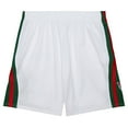 thumbnail image 3 of Men's Mitchell & Ness White Milwaukee Bucks 2013/14 Swingman Shorts, 3 of 4