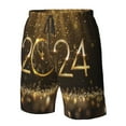 thumbnail image 5 of Disketp Men'S Swim Trunks Hawaiian Breathable Surf Beach Swimsuits Mesh Lining Beach Shorts With Pockets-2024 Happy New Year, 5 of 9