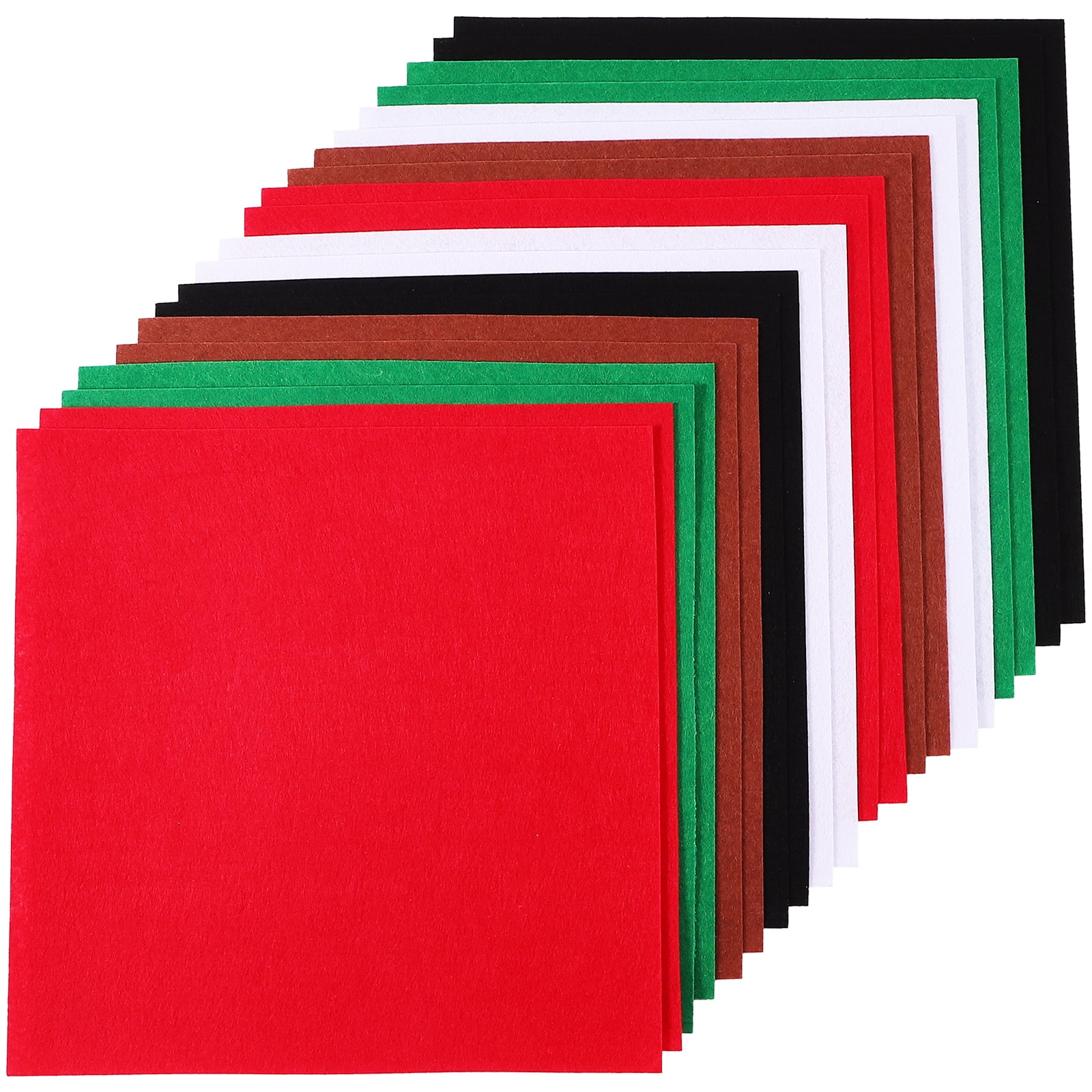 LIYUNMIAO 60 pcs Christmas Felt Fabric Sheets Craft Felt Sheets for DIY Xmas Decoration