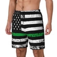 thumbnail image 1 of Fotbe American Flag Traje de Baño para Hombre – Shorts de Natación de Secado Rápido con Forro y Bolsillos-Medium, 1 of 6