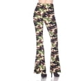thumbnail image 2 of Buttery Smooth Active Duty Camouflage Bell Bottom Leggings Green L, 2 of 2