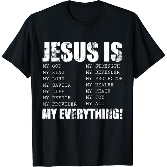 Christianity Jesus T-Shirt Black 4X-Large