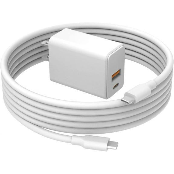 PD 30W Fast Charging for Google Google Pixel Charger - (For Pixel 8 8 Pro, Pixel 7 7a 7 Pro, Pixel 6 6a 6 Pro, Wall Charging Block and 6ft Cable Power Strip)