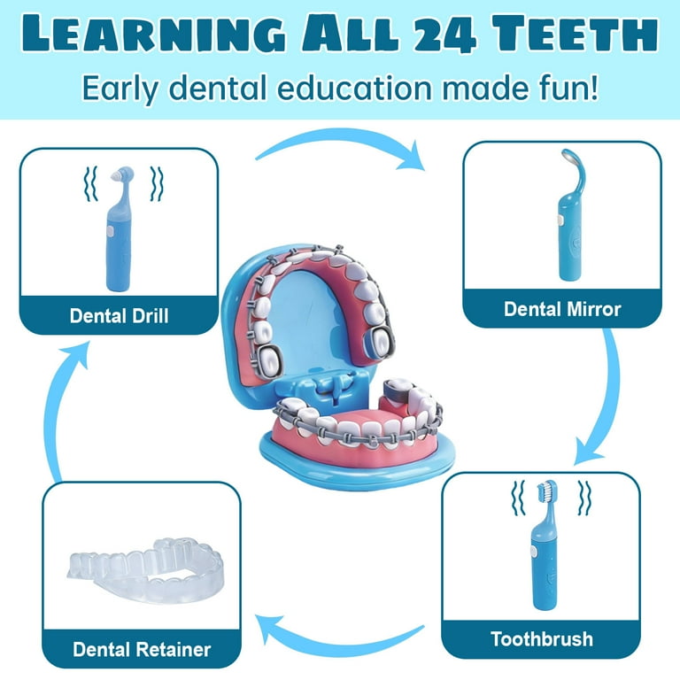 Askmuse Dentist Play Set Kit Toys Gifts, Electric Interactive