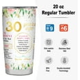 thumbnail image 6 of 30th Birthday Gifts for Women Friends Tumbler 1993 Birthday Gifts for Women 30th Birthday Gifts for Her 30th Birthday Decorations 30 Year Old Birthday Gifts Travel Tumbler 20OZ, 6 of 6