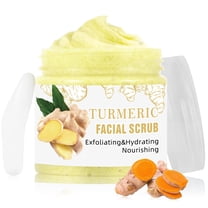 Mooyam Turmeric Face Scrub, Facial Exfoliating Scrub for Women, Deep Cleansing Face Wash Cleanser for Women Men 3.5oz