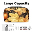 thumbnail image 3 of Pumpkin Travel Case Oxford Cloth Waterproof Digital Pouch Organizer Case for Travel Leather Cord Organizer - 5.9x9.44x3.14 in, 3 of 6