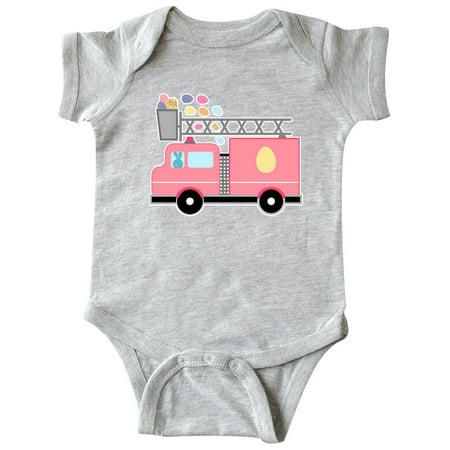 

Inktastic Easter Fire Truck Egg Hunt Bunny Gift Baby Boy or Baby Girl Bodysuit
