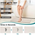 thumbnail image 2 of ANHXN stone bathtub mat, diatomaceous shower mat, anti slip and quick drying, bathtub stone mat, highly absorbent bathroom floor mat. Different colors and specifications to choose from, 2 of 8