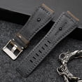 thumbnail image 5 of Correa de reloj de cuero genuino para hombre, correa para Bell & Ross B&R BR-01 BR-03, correa convexa de 24 mm de alta calidad, pulsera + herramienta, 5 of 5