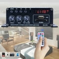 thumbnail image 4 of Amplificador Bluetooth AK370 portátil, ideal para uso en casa o en el auto, diseño compacto y fácil de operar. Requiere fuente de energía externa. Incluye control remoto con batería CR2025., 4 of 6