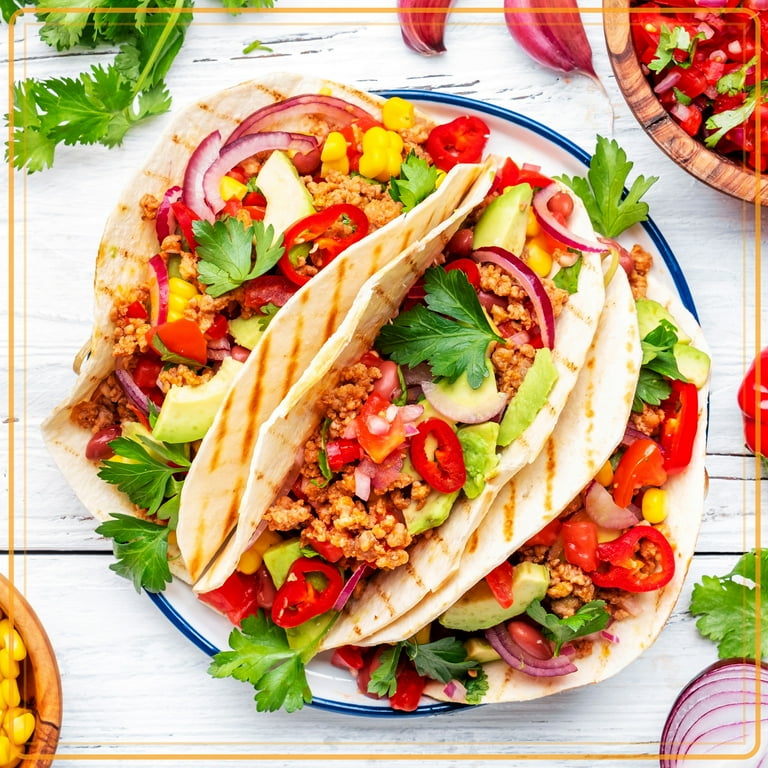 8 Portataco In Plastica Alimentare | Supporto Per Tacos, Hamburger, Waffle, 4 Colori - Foto 9