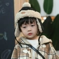 thumbnail image 6 of HAiming Boys Girls Winter Hat with Earflap Fleece Lined Warm Soft Comfy Skiing Pom Pom Caps for Kids, 6 of 6