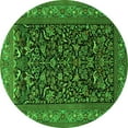 thumbnail image 1 of Ahgly Company Indoor Round Persian Green Traditional Area Rugs, 5' Round, 1 of 1