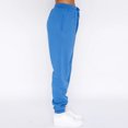 thumbnail image 3 of Pantalones Conjunto de pantalones largos de 2 piezas para mujer, estilo informal, estilo informal, cintura elástica, atuendo deportivo Kuymtek Azul T S para Mujer, 3 of 9