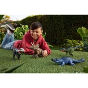 Jurassic World Rebirth Gigantic Thrashers Purussaurus Dinosaur Figure Toy, Tail Activated Attack