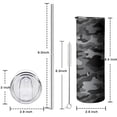 thumbnail image 2 of Camouflage Skinny Tumbler 20oz - Double Wall Vacuum Coffee- Birthday Gifts for Mom Sister Friends Women, 2 of 7