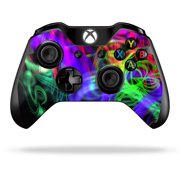 Protective Vinyl Skin Decal Cover for Microsoft Xbox One/ One S Controller wrap sticker skins Neon Splatter