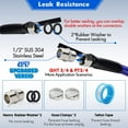thumbnail image 4 of REHOSEUP 75FT Heated Water Hose for RV -45 ? Antifreeze Heated Drinking Garden Water Hose?Electrically Heated Garden Hoses Rv Accessories?Rv?Rv Water Hose, 4 of 5