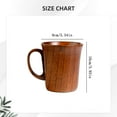 thumbnail image 3 of Wooden Beer Cup, Gifts for Men Women, Vintage Wooden Cup with Handle, Big Capacity Tea Water Classic Wood Drinking Mug, Handmade Coffee Mug for Dad Husband, Camping Outdoor Mug, 4.13x3.14", 3 of 9