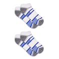 thumbnail image 3 of On the Go Men's Low Cut Socks (2 Pair Pack, Blue Ladder Stripe Design), 3 of 4