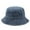Navy Blue, variant on Bucket Hat Solid Color Washed Vintage Anti-UV Sunscreen Decorative Denim Unisex Women Men Cap Headwear