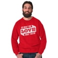thumbnail image 5 of Do What You Love Quote Cute Inspiring Unisex Plus Size Sweatshirt Brisco Brands 3X, 5 of 6