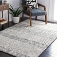 thumbnail image 2 of SAFAVIEH Glamour Andreas Geometric Area Rug, Charcoal/Ivory, 6' x 6' Square, 2 of 8