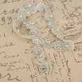 thumbnail image 2 of 1Yard S/8 Shape Bridal Crystal Trim Rhinestone Chain Clothing Wedding Handwork DIY Decoration(1, 2 of 8