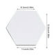 thumbnail image 3 of Matsuzay Paquete de 36 pegatinas hexagonales para espejo, autoadhesivas transparentes, adorno de espejo colgante de alta viscosidad para Decoración del hogar Plata 36, 3 of 6