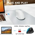 thumbnail image 6 of memzuoix Ergonomic Mouse Wireless,2.4G Optical Cordless Mice with 800/1200/1600 DPI,USB, Vertical Computer Wireless Mouse for Laptop, Mac,PC,Desktop (for Right Hand, Large),Blue Mouse, 6 of 7