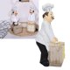 thumbnail image 5 of Estatuilla De Estatua De Chef Francés, Resistente A La Abrasión, Compacta, De Apariencia Linda, Estatua Decorativa Multifuncional De Chef Francés Para Sala De Estudio, 5 of 7