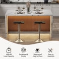 thumbnail image 4 of Hawsaiy 67" Modern LED Rectangle Dining Table Kitchen Island with Marble Top, 6 Seater Dining Table with Lights for Home, Kitchen, Office, White, 4 of 9