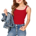 thumbnail image 4 of Girls Tshirts Summer Tops Short Sleeves Solid Color Tees Casual Crew Neck Basic Tees for Kids Red 15-16 Years, 4 of 5