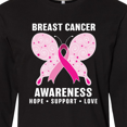 thumbnail image 4 of Inktastic Breast Cancer Awareness Hope Support and Love Long Sleeve T-Shirt, 4 of 5