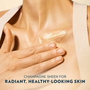 Vaseline Glazed & Glisten Sunlit Glow Vanilla Cocoa Shimmering Body Gel Oil with Ultra-Hydrating Lipids and 100% Pure Cocoa Butter, 6.8 fl Oz